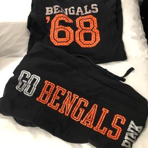 PINK bengals sweats